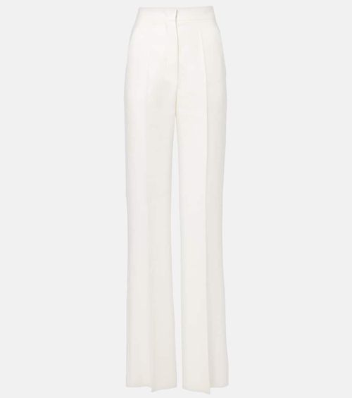 Aversa high-rise linen wide-leg pants
