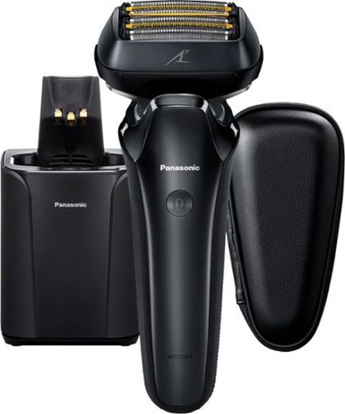 Arc6 Six-Blade Wet/Dry Electric Shaver with Automatic Cleaning and Charging Station - Black