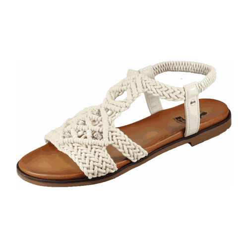FASHION Damen Sandalen #SeoVarYear# für Damen, beige, Größe EU