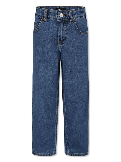 Mid-rise straight-leg jeans - Blue