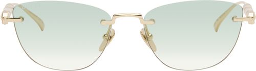 Gold Cat-Eye Sunglasses