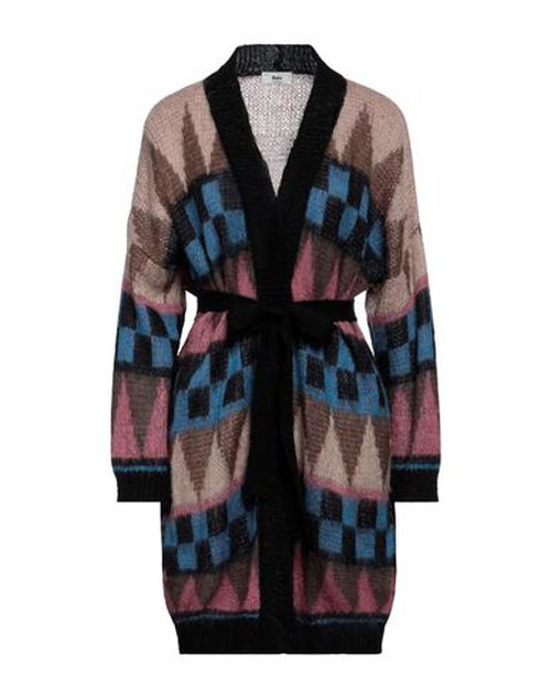 B. yu Woman Cardigan Azure Size M Acrylic, Mohair wool, Polyamide