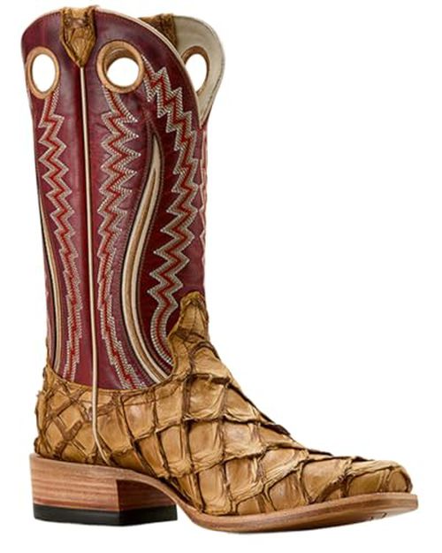 ARIAT Men's Futurity Fame Exotic Pirarucu Western Boot Square Toe