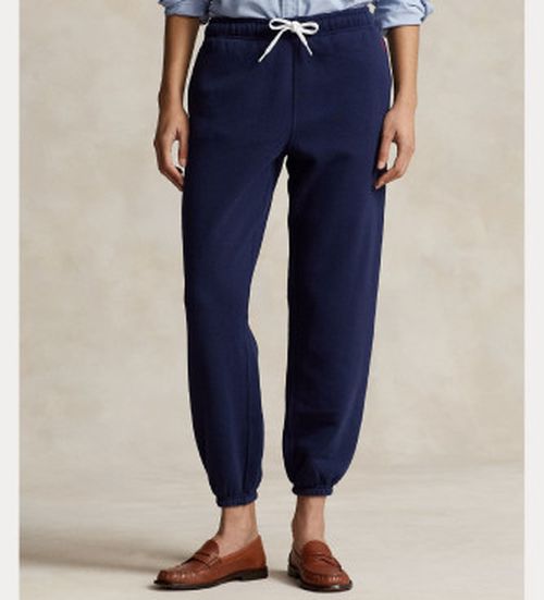 Polo Ralph Lauren for woman. 211943009002 Fleece Athletic Pants navy (M), Blue, Casual, Cotton