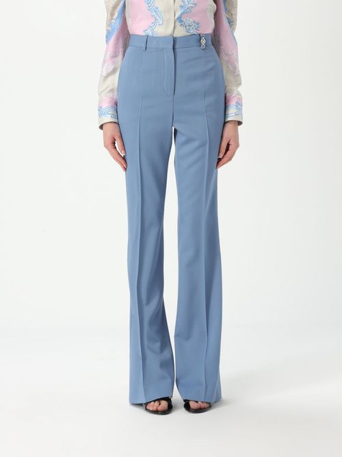 Pants VERSACE Woman color Blue