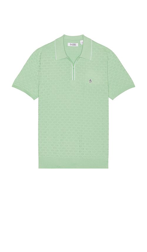 Original Penguin Links Stitch Polo in Mint. M. Also in L, S, XL/1X