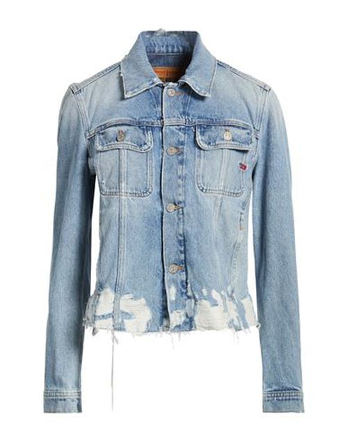 Woman Denim outerwear Blue Size S Cotton
