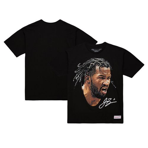 Unisex Jalen Brunson Black NBA Real Big Face Player T-Shirt