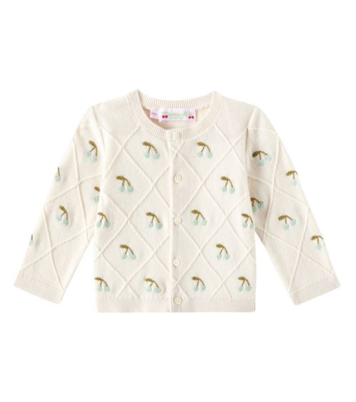 Bonpoint Baby Fayana embroidered cotton cardigan