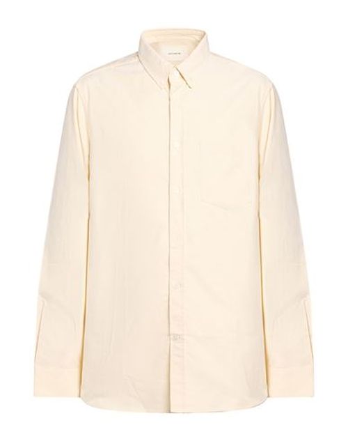 Man Shirt Pastel yellow Size S Organic cotton