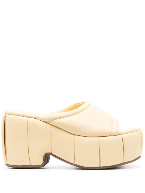 Cassiope padded platform mules - Yellow