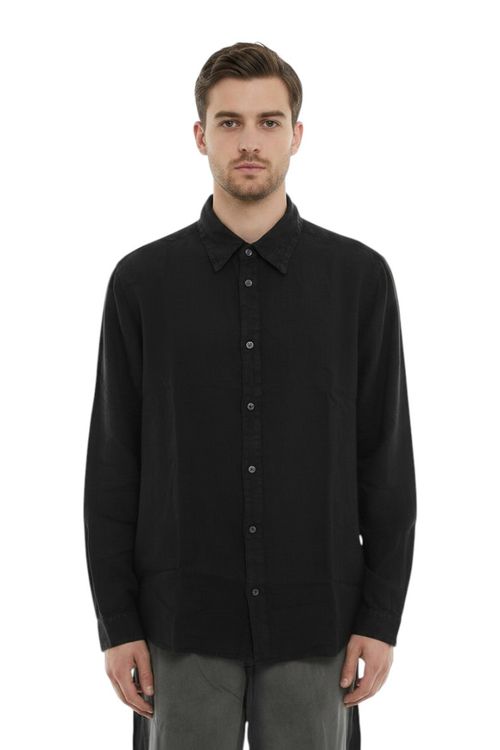 Black Regular Solid Shirt