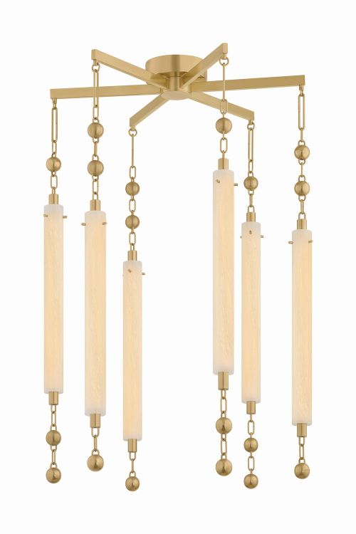 Vintage Brass LED Chandelier from the Parigi Collection
