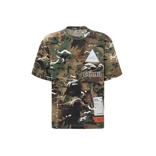 Camouflage Print Cotton T-Shirt — Multicolor