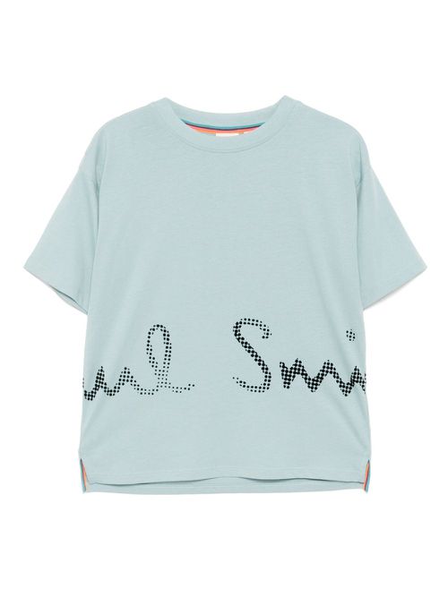 Logo-print T-shirt - Blue