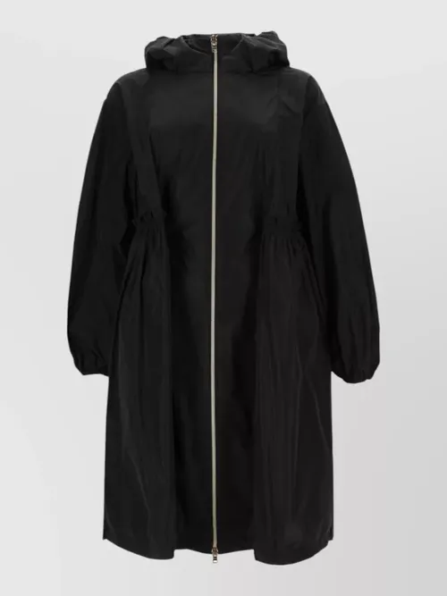 Herno - tech hooded parka elastic cuffs drawstring waist