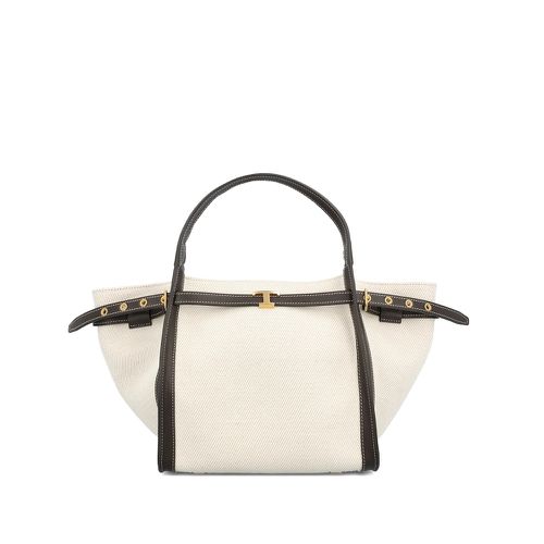 T Buckle Canvas Tote Bag
