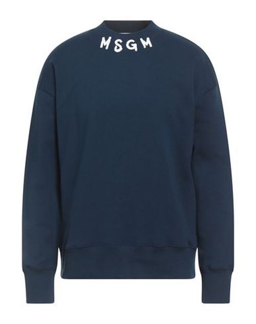 Man Sweatshirt Navy Size XL Cotton