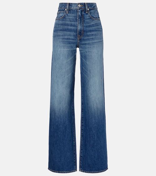 Eva faded wide-leg jeans