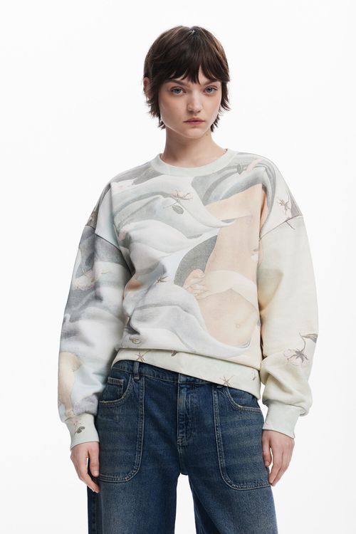 Arty print sweatshirt