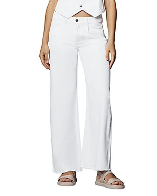 1961 Isabel High Rise Wide Leg Jeans in White Raw