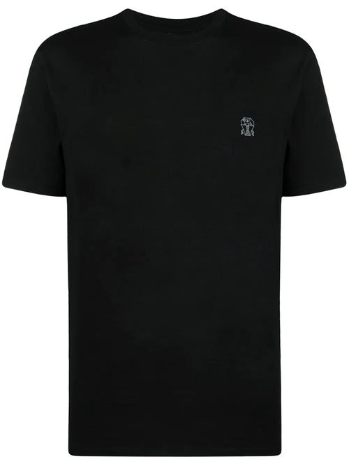 Logo-Print Cotton T-Shirt — Black
