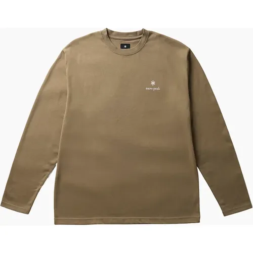 Snowpeak Men's Snow Peak NSD Long Sleeve Logo T-Shirt - Green