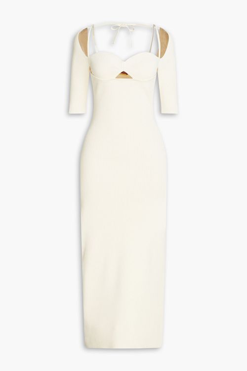 Mareen cutout ribbed-knit maxi dress