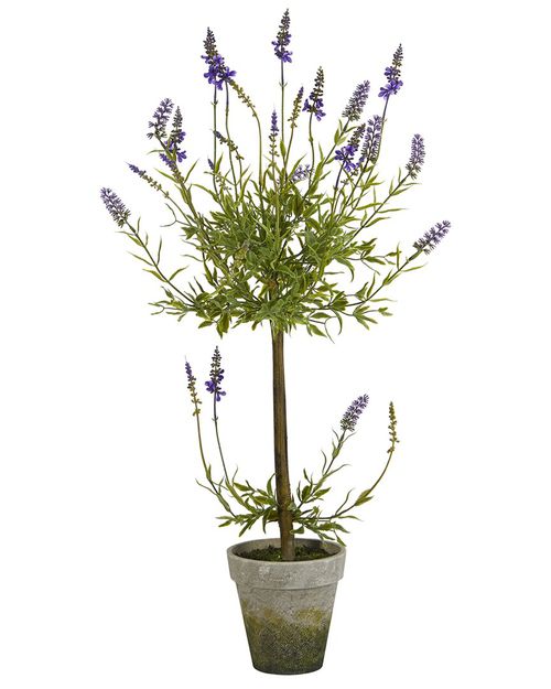 34in Lavender Single Ball Topiary Artificial Tree