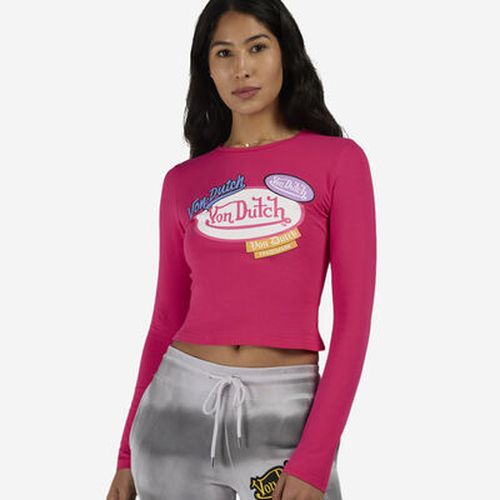 Women's Patch Long Sleeve T-Shirt in Pink