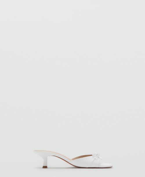 Women's Bow Heel Sandals - White