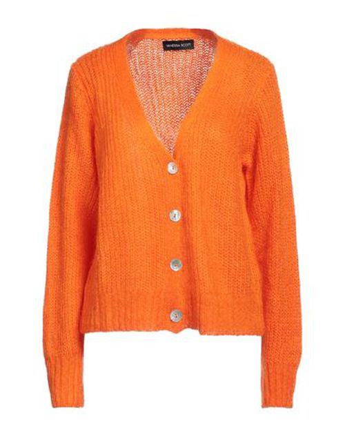 Woman Cardigan Orange Size ONESIZE Acrylic, Polyamide, Mohair wool