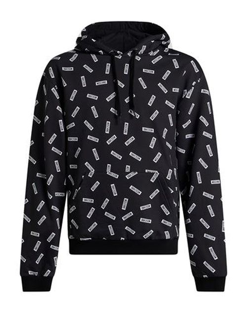 Man Sweatshirt Black Size XL Cotton