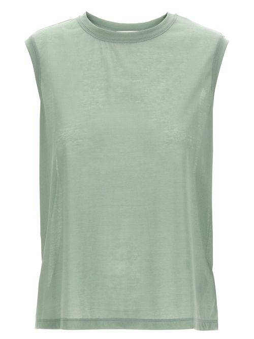 Green Logo embroidery top