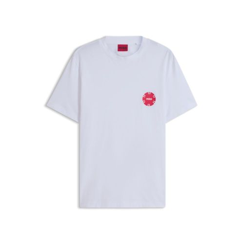 Cotton-jersey T-shirt with poker-chip print