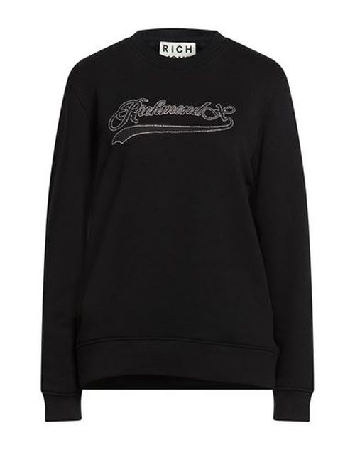 Woman Sweatshirt Black Size M Cotton
