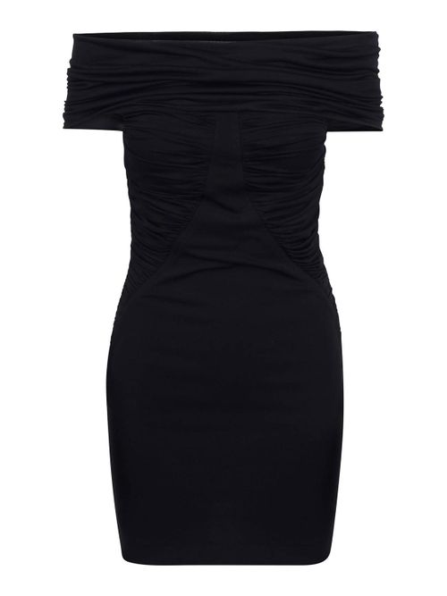 Short dress in draped jersey navile