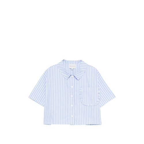 Ruffled Striped Shirt