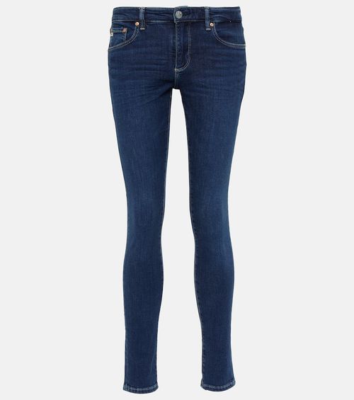 Mid-rise skinny jeans