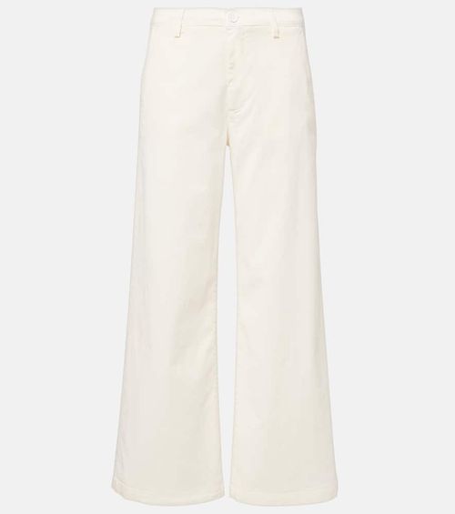 Caden cotton-blend twill wide-leg pants