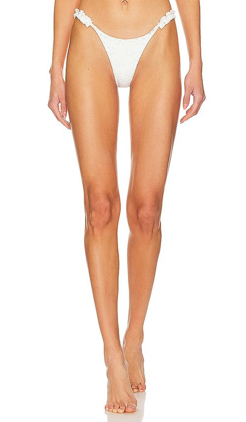 MORE TO COME Amelia Ruffle Bikini Bottom in White. -  XL also in