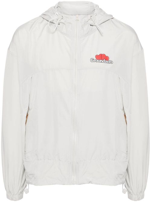 Logo-print lightweight jacket - Grey