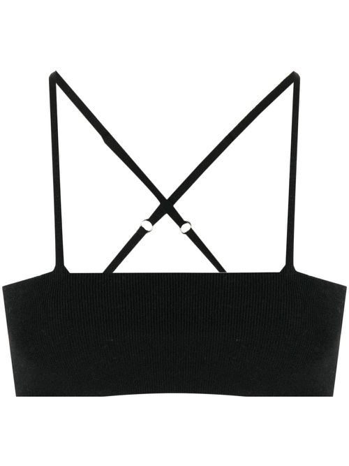 Babett cashmere bralette - Black