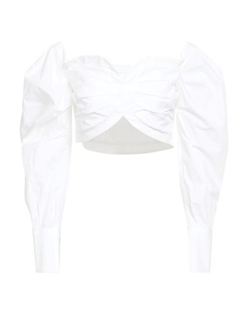 Woman Top White Size 10 Cotton