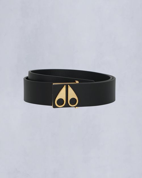 Moose Knuckles - Gold Series Logo Icon Belt