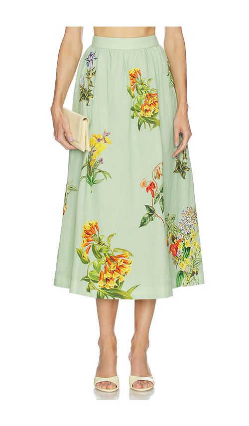 HEMANT AND NANDITA Skirt in Mint. XS. Also in S, XXS, M, L