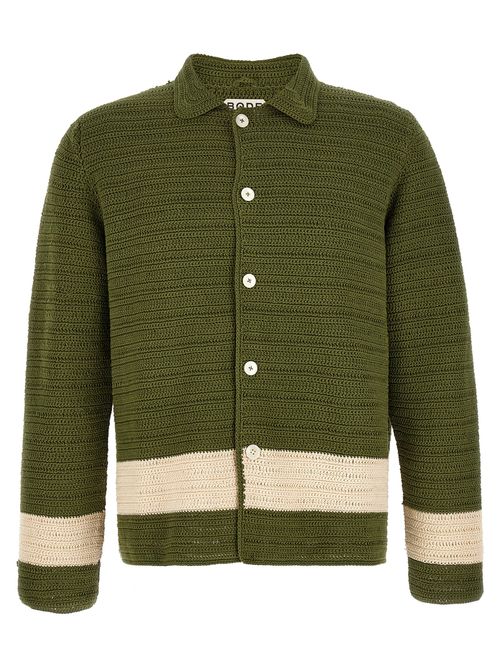 Marsh Shirt Green Cotton Shirt, Blouse - Men