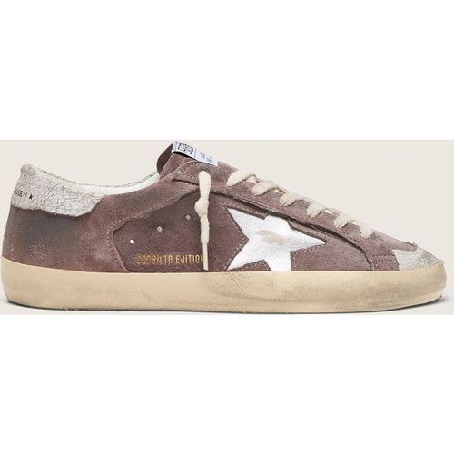 Golden Goose - Men’s Super-star Ltd In Lavender Suede With Silver Star, Man