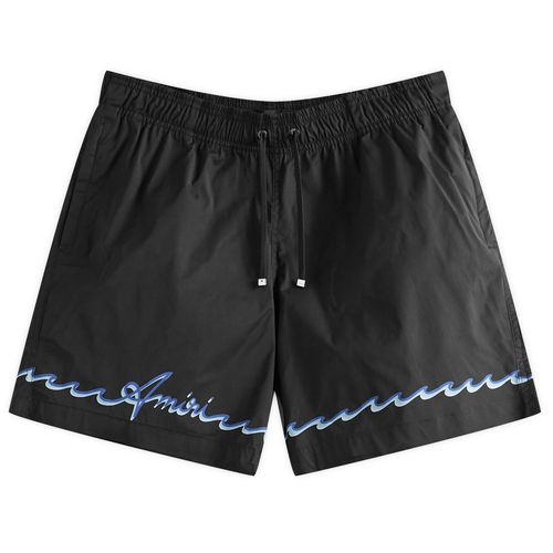 Men's Wave Swim Shorts in Black