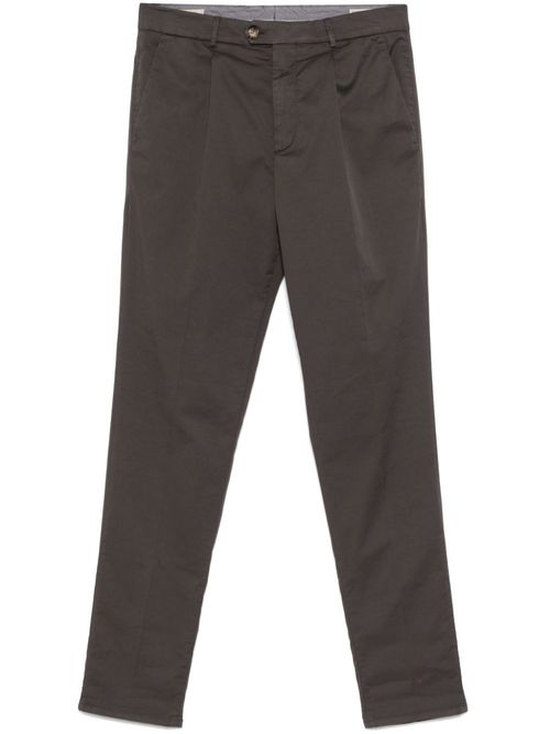 Pleat-detail trousers - Grey